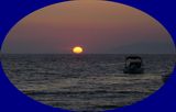 Tremonto del sole in Mala Duba, Riviera di Makarska, Croazia